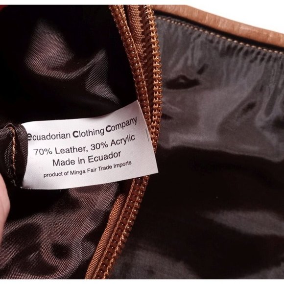 Fair & Square Brand 70% Leather Carpet Bag NEW, NEVER USED‎ (3e2) - Picture 8 of 8